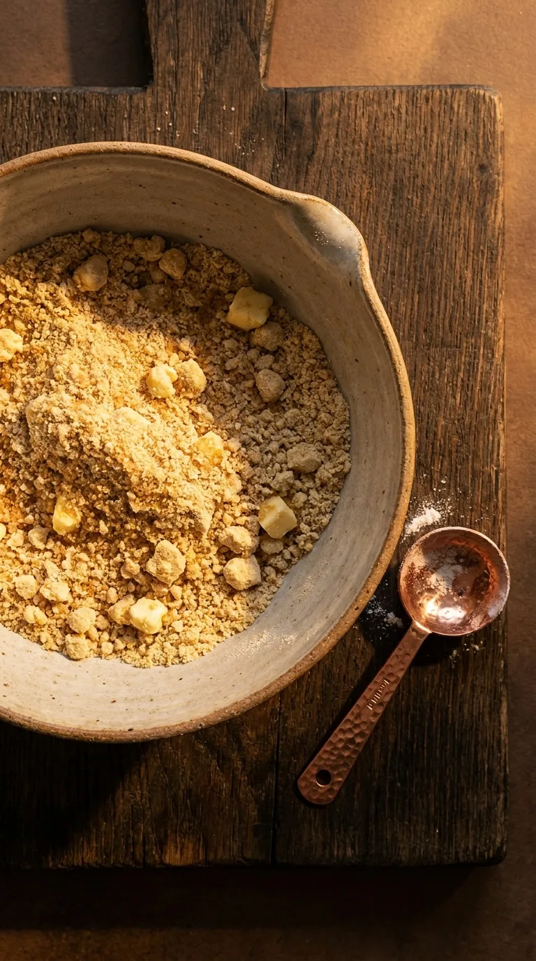 Autumn Apple and Blackberry Crumble: Fruit Dessert – step 4: Prepare the topping