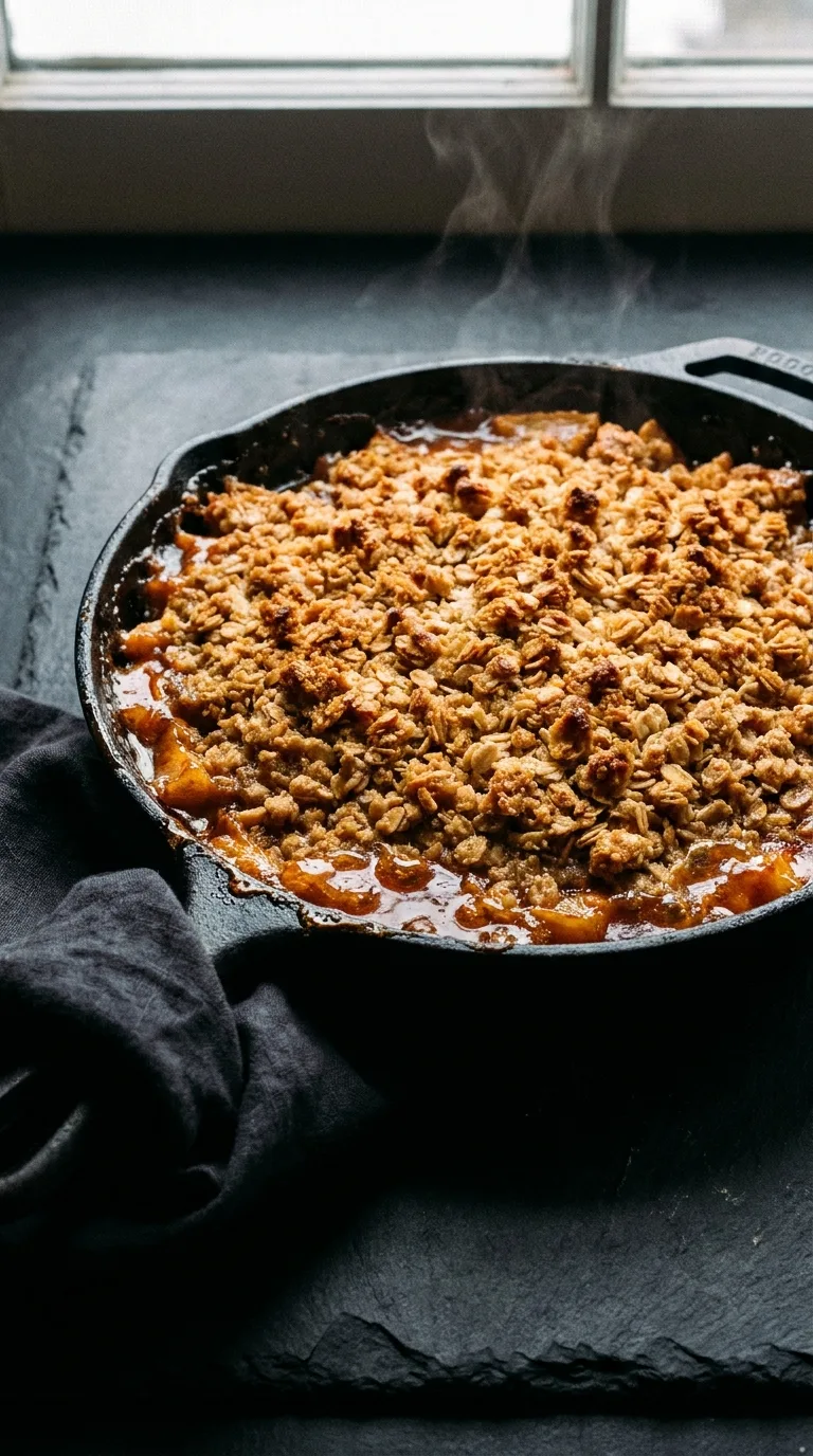 Autumn Apple Crumble with Oats: American Baked Dessert – step 7: Brown the topping