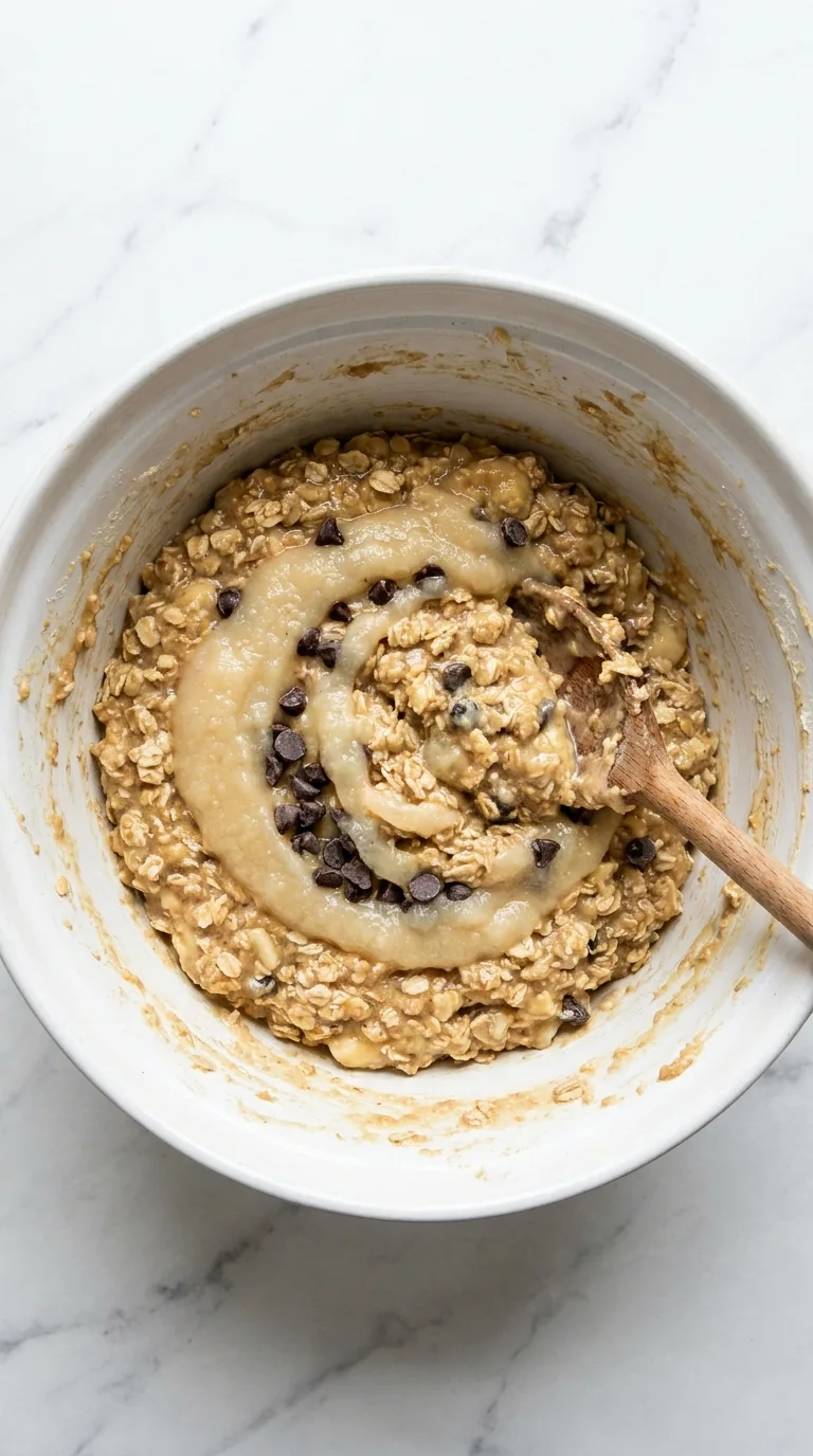 Breakfast Cookies for Toddlers: Soft Oat Banana Treats – step 4: Fold in moisture