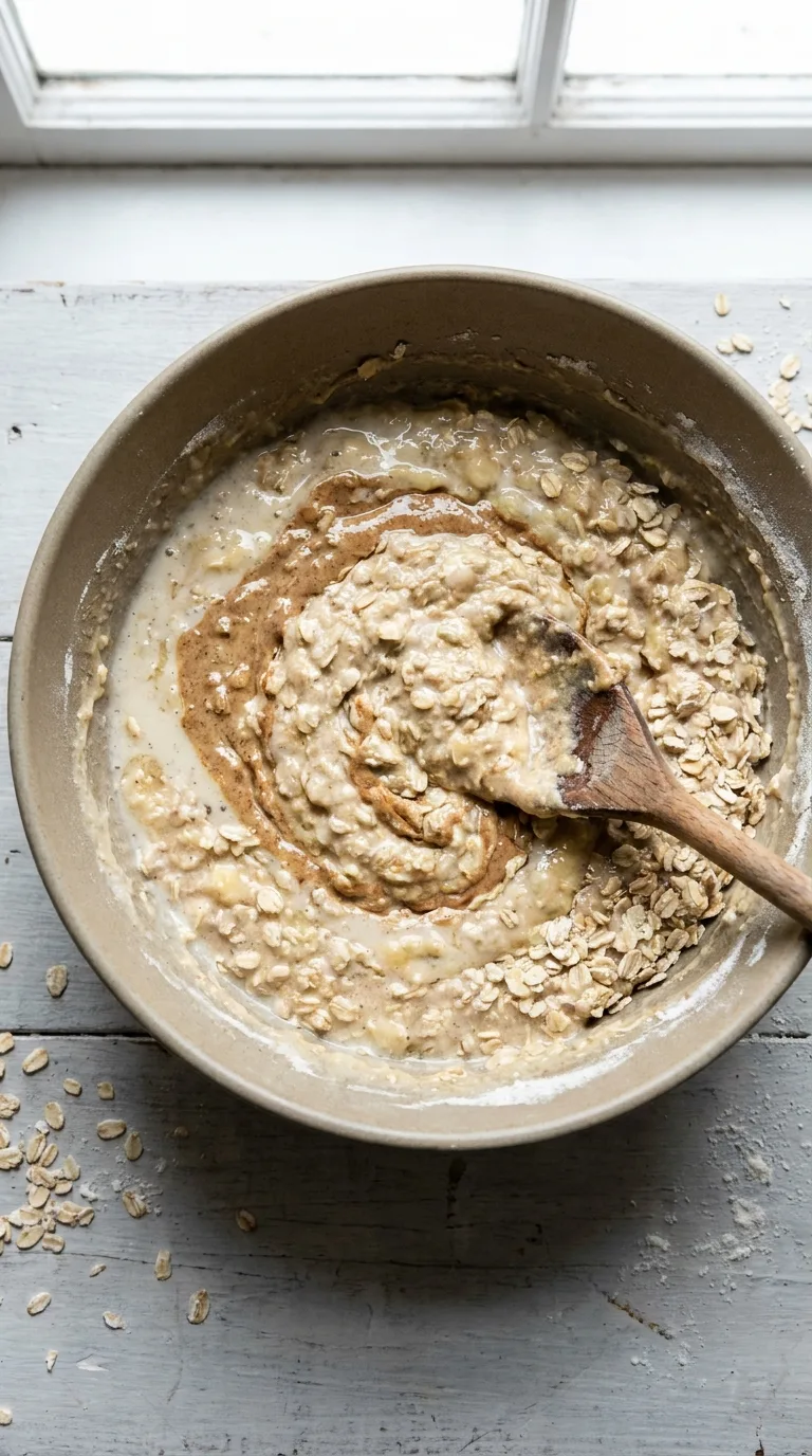 Vegan Breakfast Cookies: Oatmeal Banana Nut Bliss – step 4: Combine the mixtures