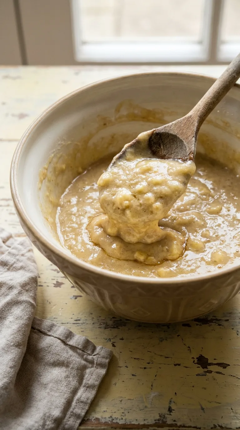 Breakfast Muffins for Kids: Sweet Banana and Honey Muffins – step 4: Form the batter