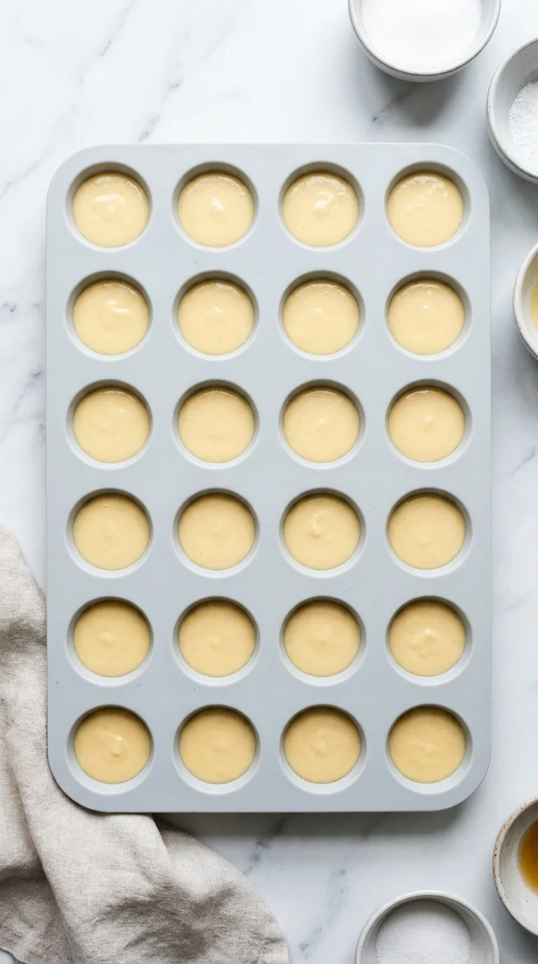 Breakfast Muffins for Toddlers: Banana and Yogurt Bites – step 5: Fill the trays