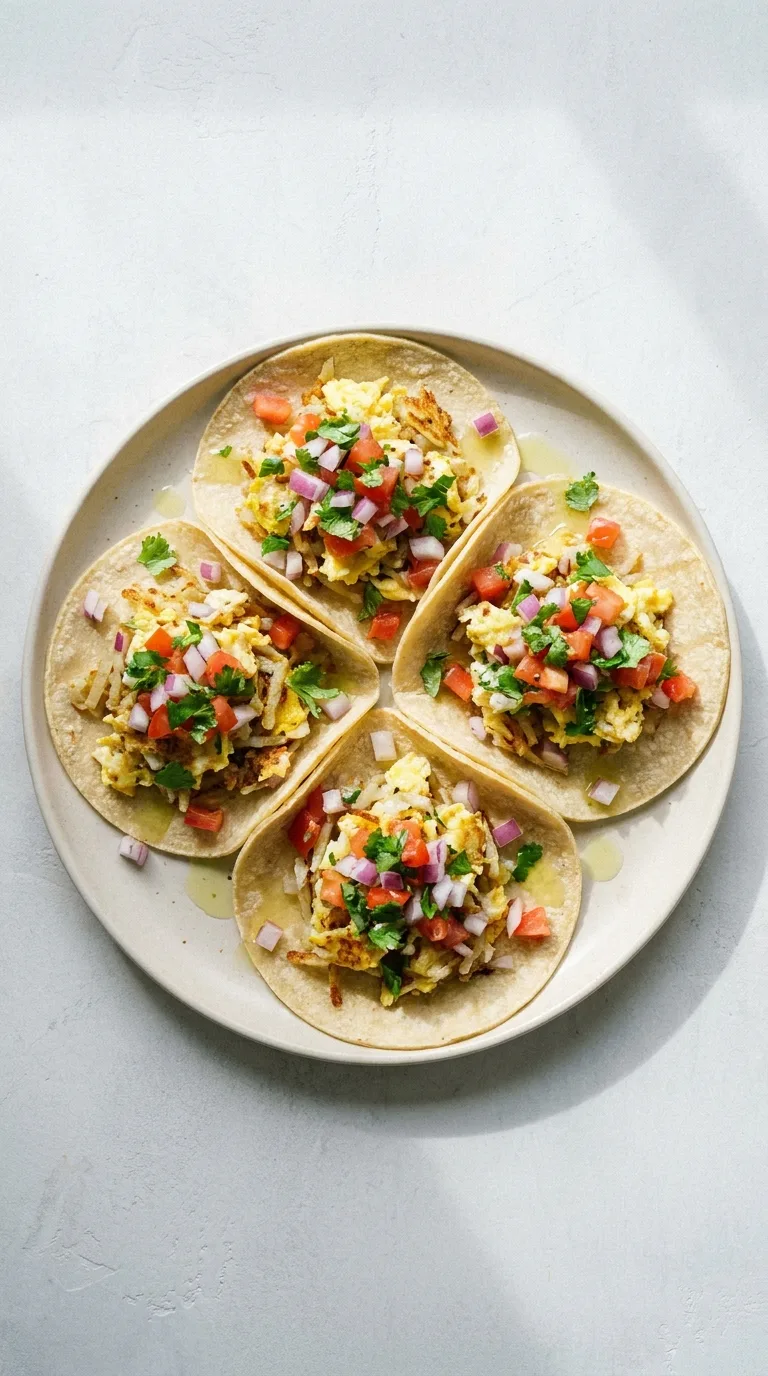 Breakfast Taco Skillet: Hash Browns and Egg – step 6: Assemble the tacos