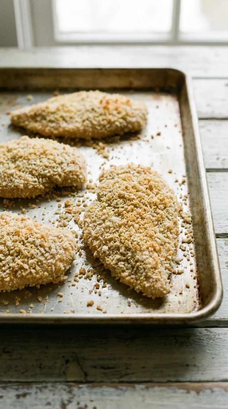 Chicken Cutlets: Crispy Chicken with Lemon Garlic Butter – step 3: Coat the cutlets