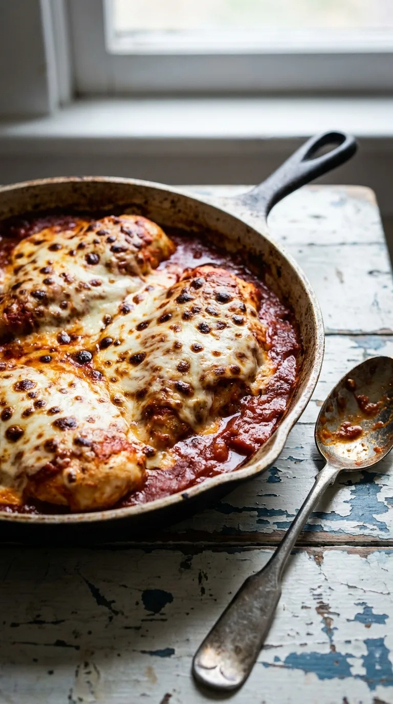 Chicken Parmesan Skillet: Italian Breaded Chicken – step 7: Bake the skillet