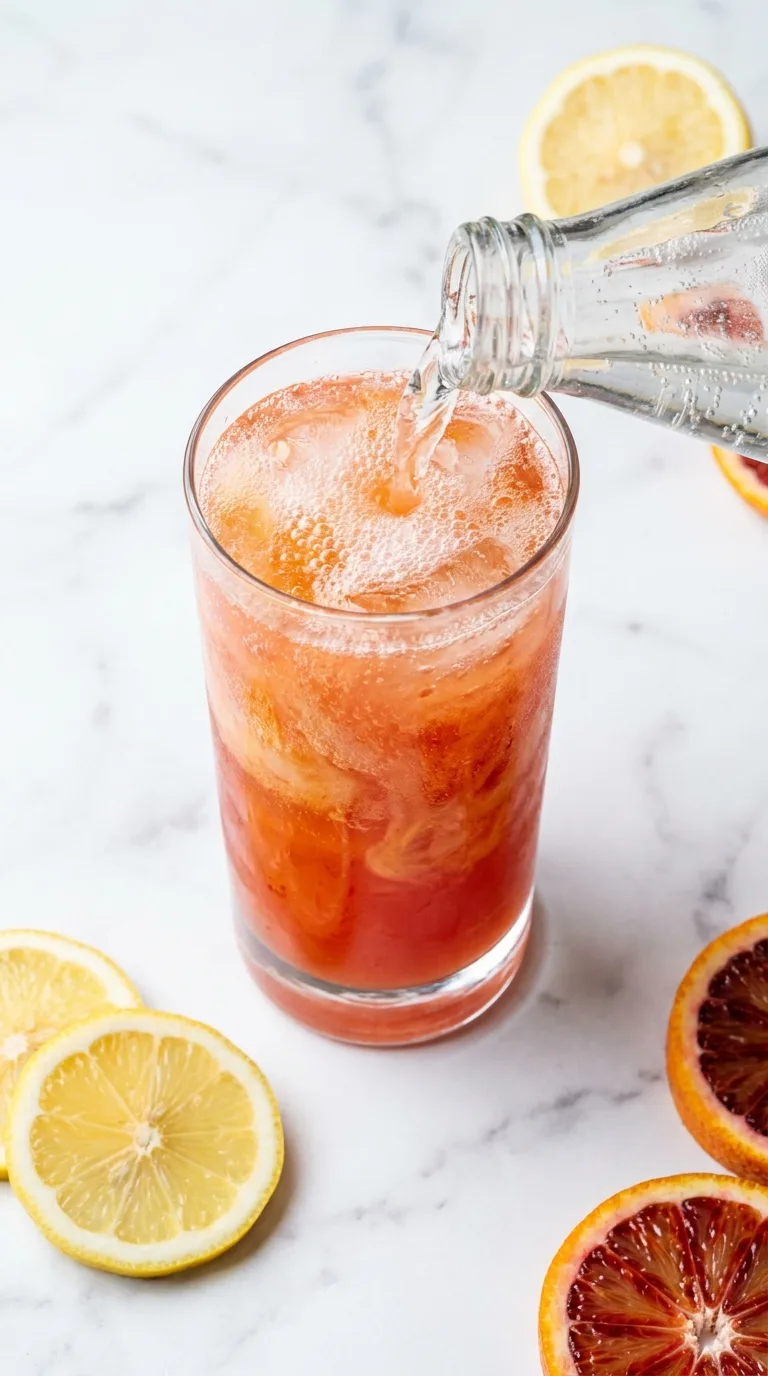 Cranberry Orange Juice Drink: A Tart Berry Citrus Blend – step 6: Add the fizz