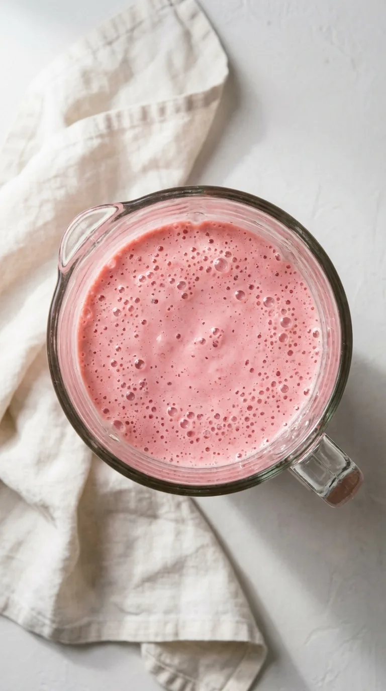 Fruit Yogurt Smoothie: Strawberry and Banana Blend – step 4: Blend the mixture