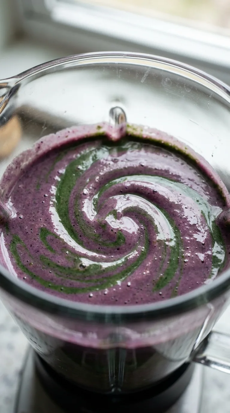 Spinach Fruit Smoothie: Healthy Green Drink – step 5: Blend until silky