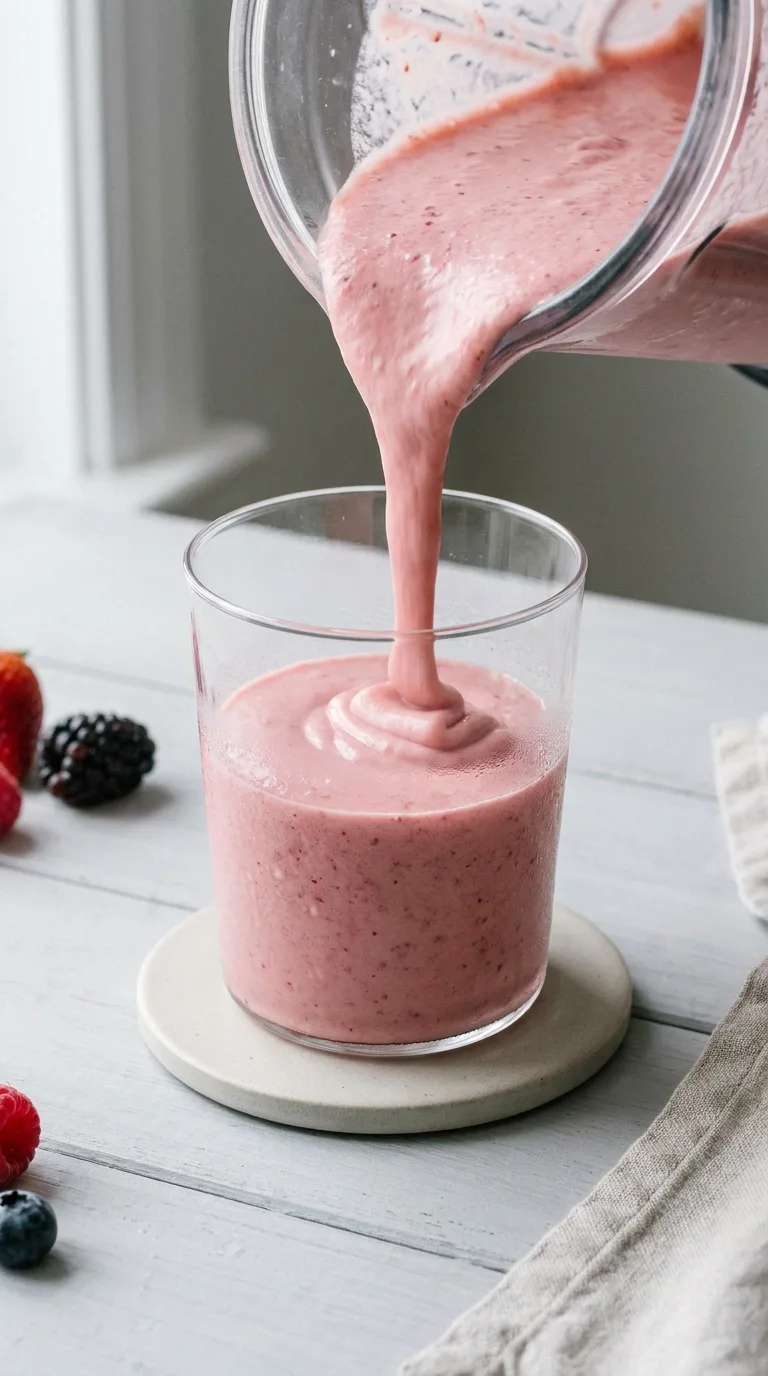 Fruit Yogurt Smoothie: Strawberry and Banana Blend – step 6: Serve the drink