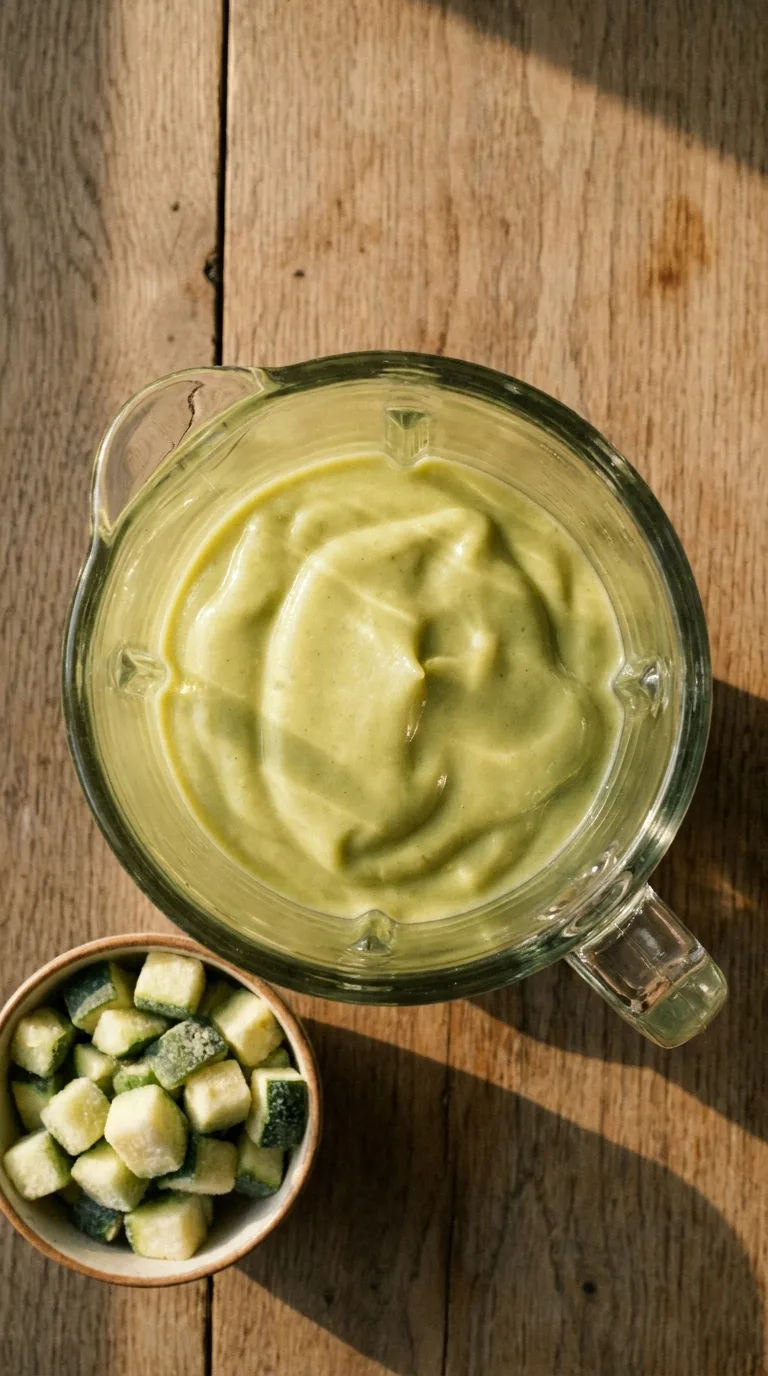 Zucchini Fruit Smoothie: A Nutritious Vegetable Blend – step 4: Adjust the thickness