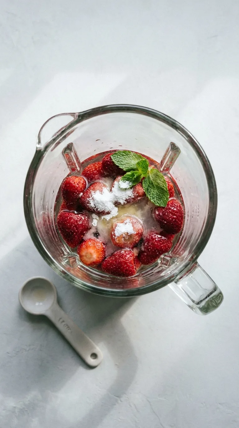 Keto Strawberry Juice: Low-Carb Fruit Drink – step 3: Combine sweeteners and herbs