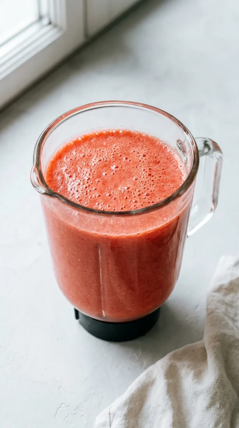 Keto Strawberry Juice: Low-Carb Fruit Drink – step 4: Blend until smooth