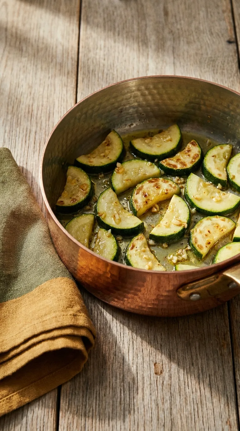Zucchini Pasta Salad: Italian Pasta with Lemon Vinaigrette – step 4: Cook the zucchini