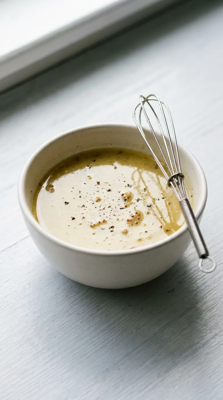 Pasta Salad Xmas: Festive Italian Rigatoni Salad – step 2: Whisk the dressing