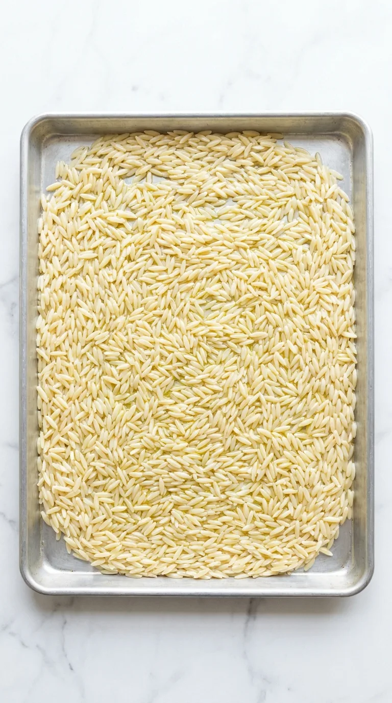 Orzo Pasta Salad: Italian Grain Salad with Lemon-Vinaigrette – step 2: Cool the pasta