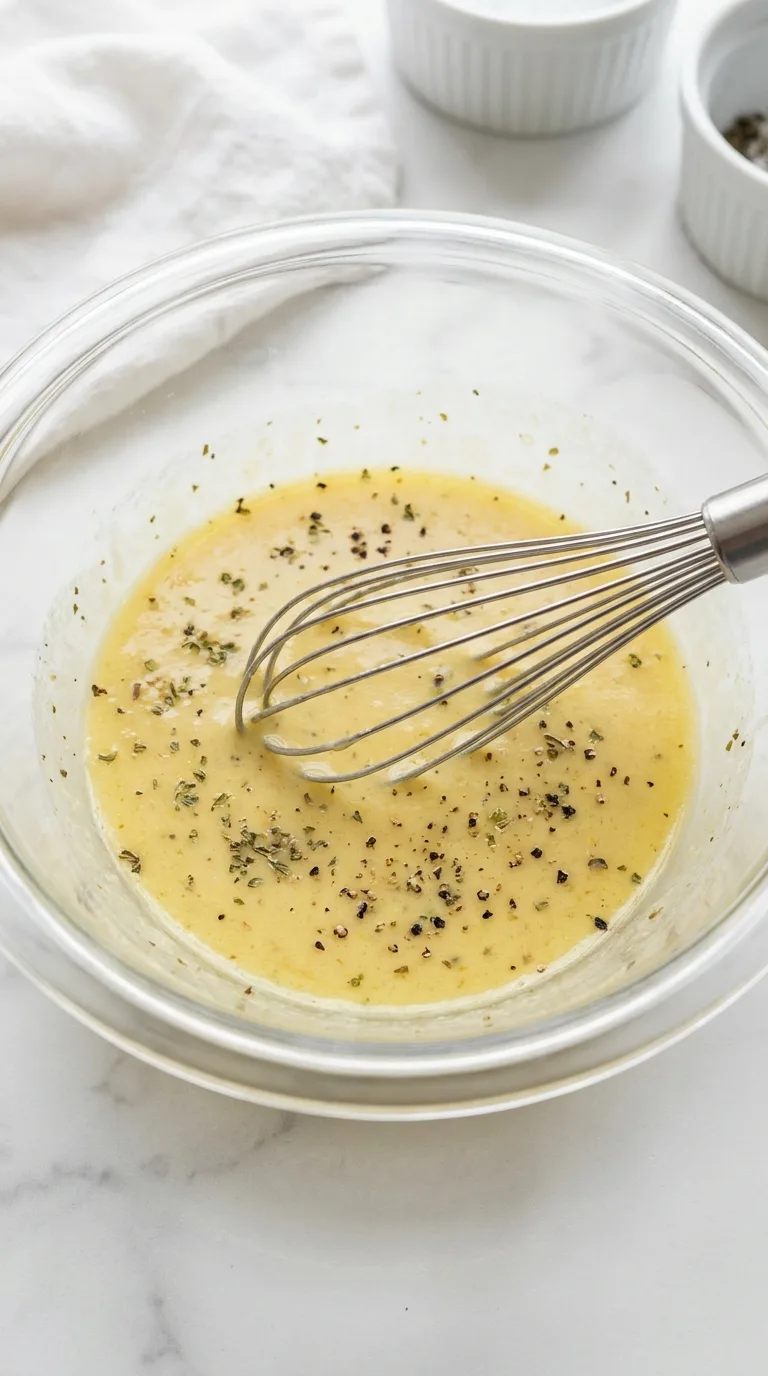 Orzo Pasta Salad: Italian Grain Salad with Lemon-Vinaigrette – step 4: Whisk the dressing
