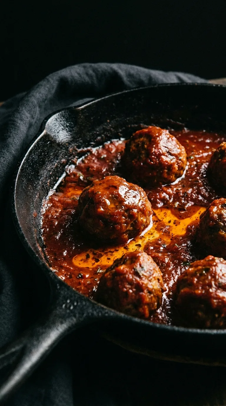 Classic Meatball Marinara Pasta: Italian Beef and Pasta – step 6: Cook meatballs through