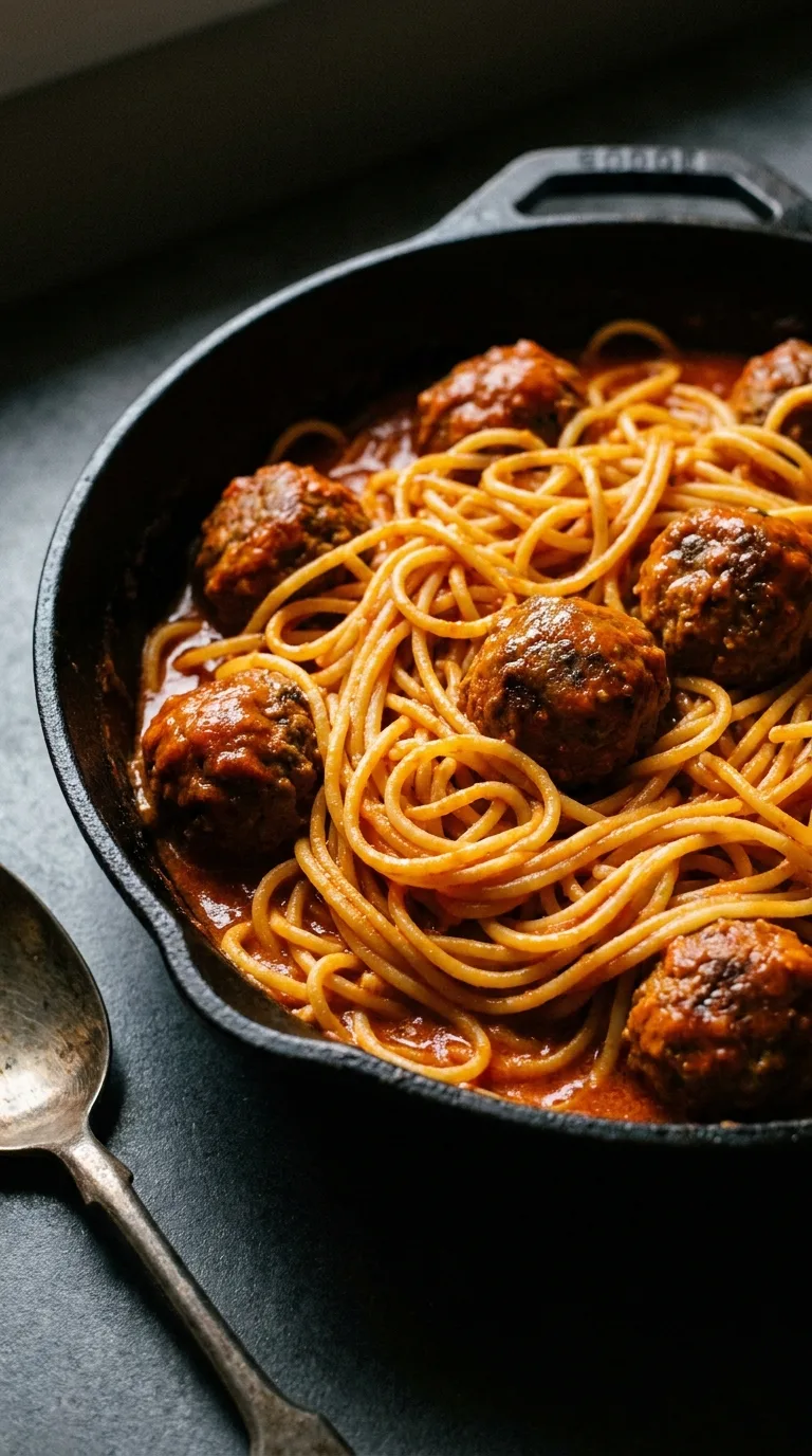 Classic Meatball Marinara Pasta: Italian Beef and Pasta – step 8: Combine and finish