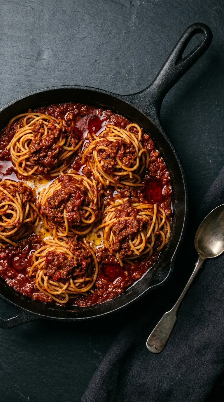 Spaghetti Bolognese: One-Pot Beef and Tomato Pasta – step 6: Finish and serve