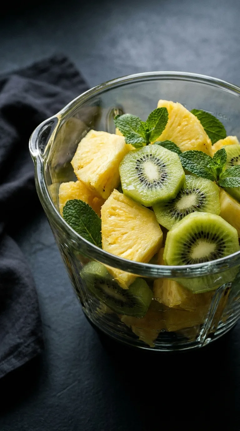 Pineapple Kiwi Mint Juice: Tropical Fruit Blend – step 3: Combine the ingredients