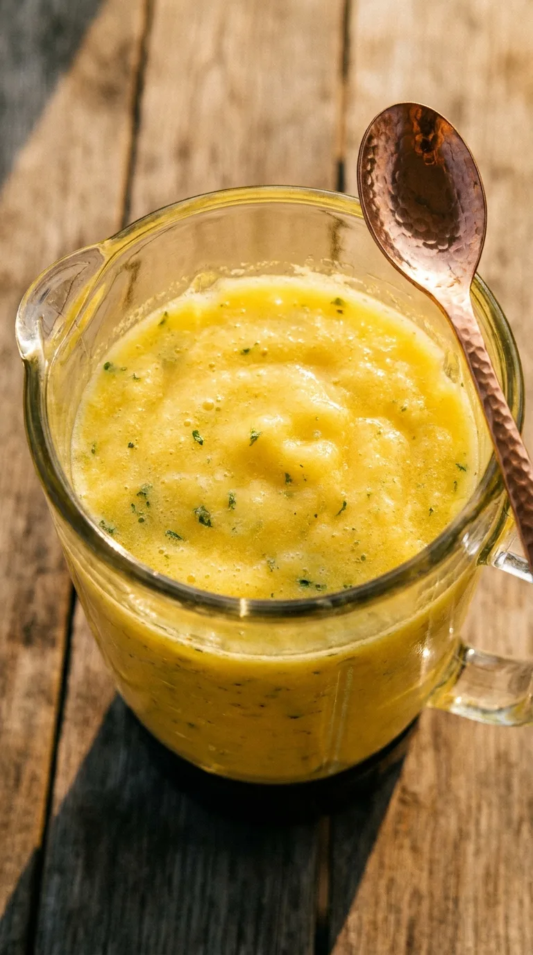 Pineapple Mint Juice: Tropical Fruit Drink – step 3: Blend the ingredients