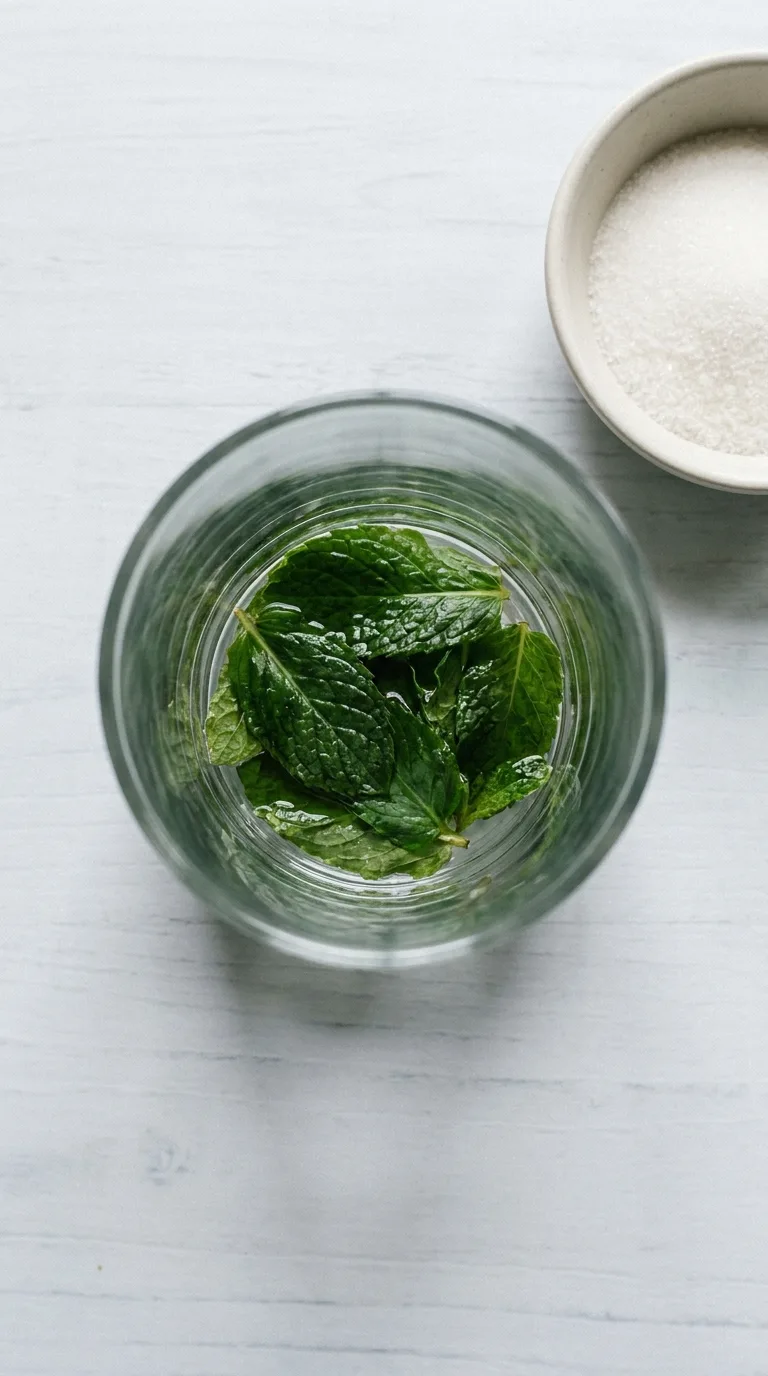 Pineapple Mint Mocktail: Non-Alcoholic Citrus Cooler – step 1: Prepare the mint