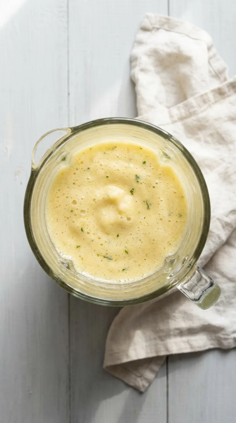 Pineapple Mint Apple Juice: Tropical Fruit Drink – step 4: Blend the mixture
