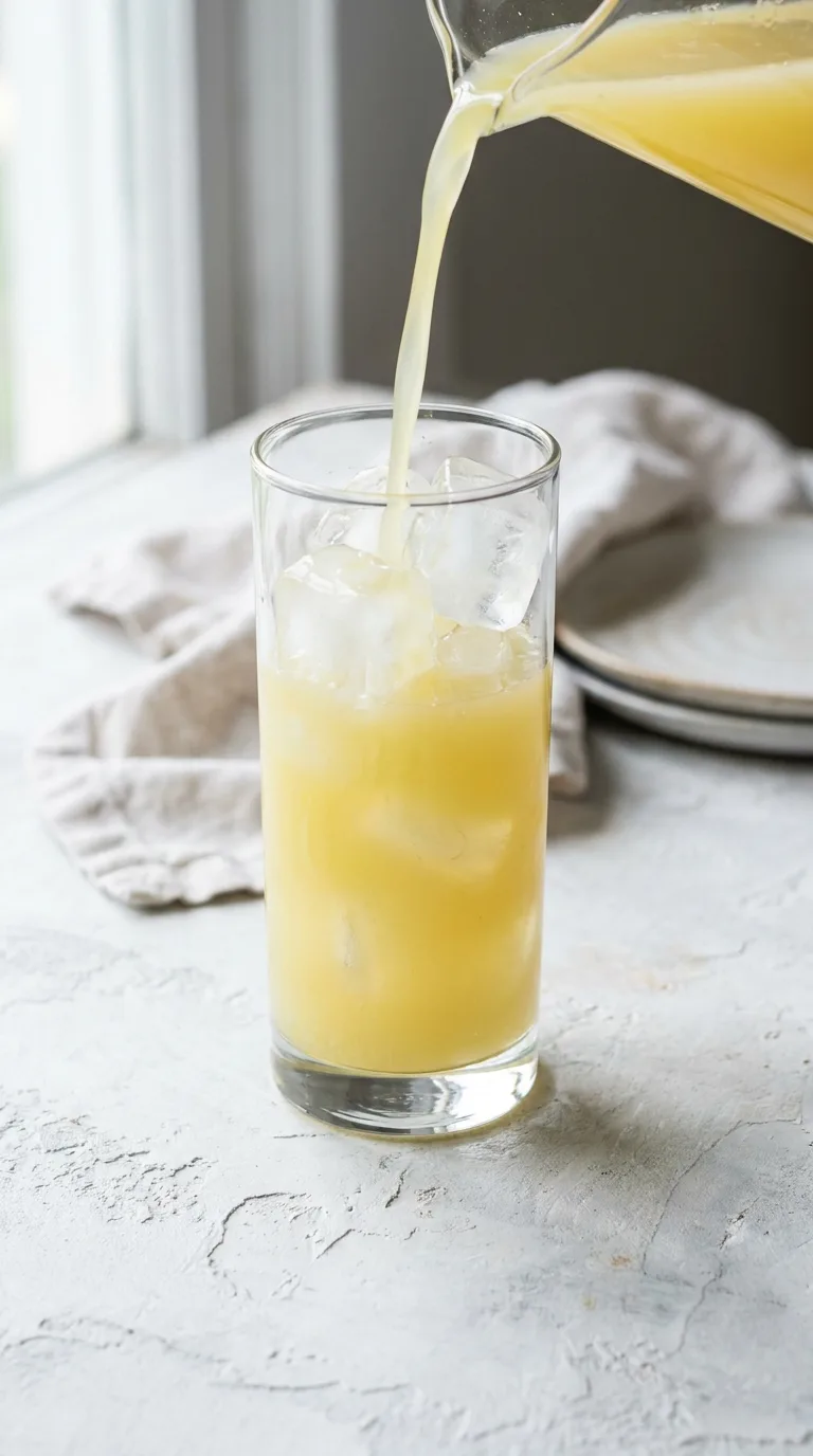 Pineapple Mint Mocktail: Non-Alcoholic Citrus Cooler – step 3: Combine the juices