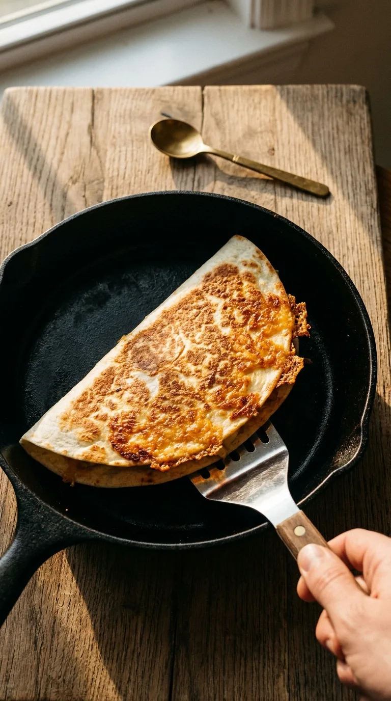 Pizza Quesadilla Bites: Savoury Tortilla Appetisers – step 5: Toast both sides