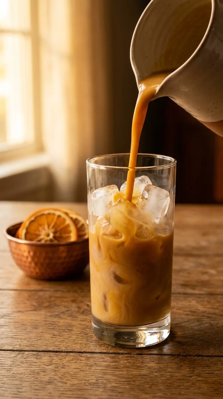 Pumpkin Spice Orange Juice: Autumnal Citrus Blend – step 6: Pour and chill