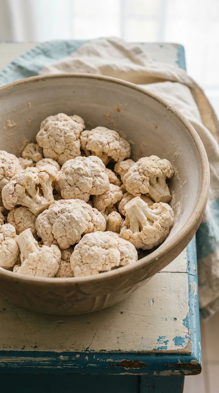 Buffalo Cauliflower Bites: Spicy Roasted Appetiser – step 2: Coat the cauliflower