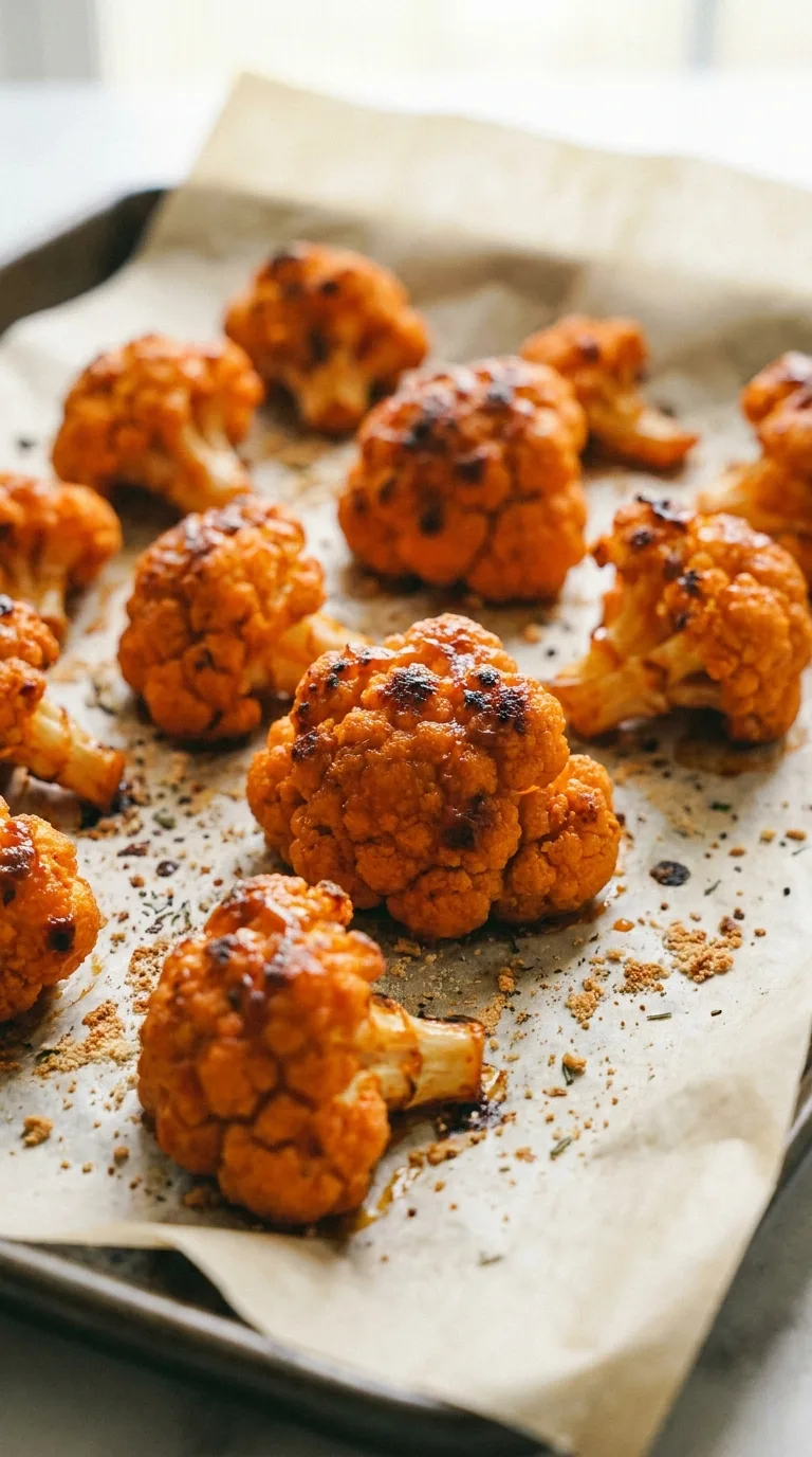 Buffalo Cauliflower Bites: Spicy Roasted Appetiser – step 6: Final char
