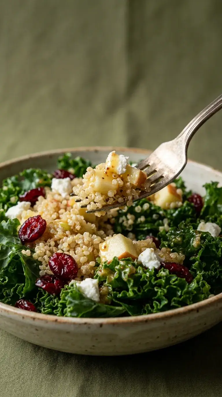 Apple Kale Quinoa Salad: Crisp Grain and Leaf Bowl
