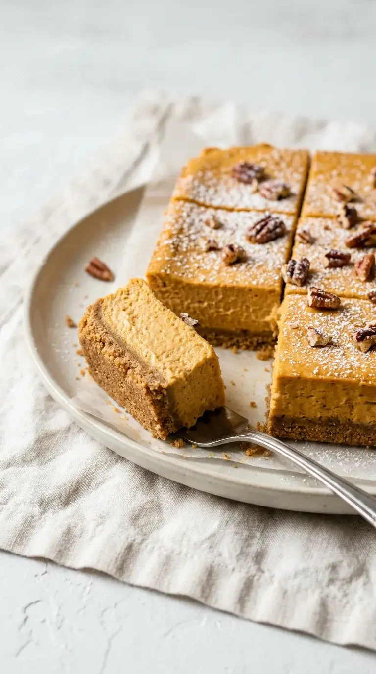 Pumpkin Dessert: Creamy Bars with Graham Cracker Crust