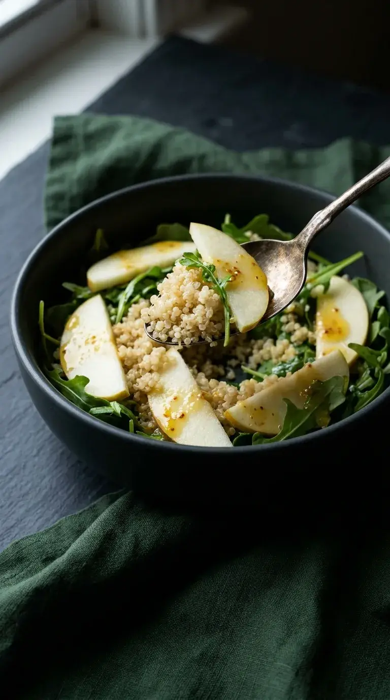 Apple Quinoa Arugula Salad: Mediterranean Grain Bowl