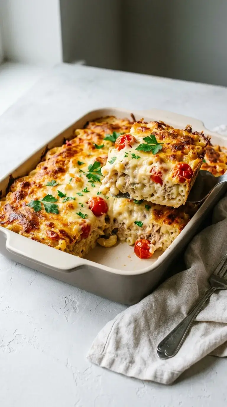Tuna Melt Casserole: Cheesy Tuna Bake