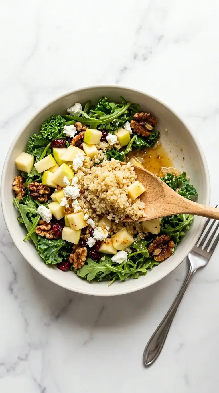 Apple Quinoa Salad: Fresh Grain Bowl with Maple-Mustard Dressing