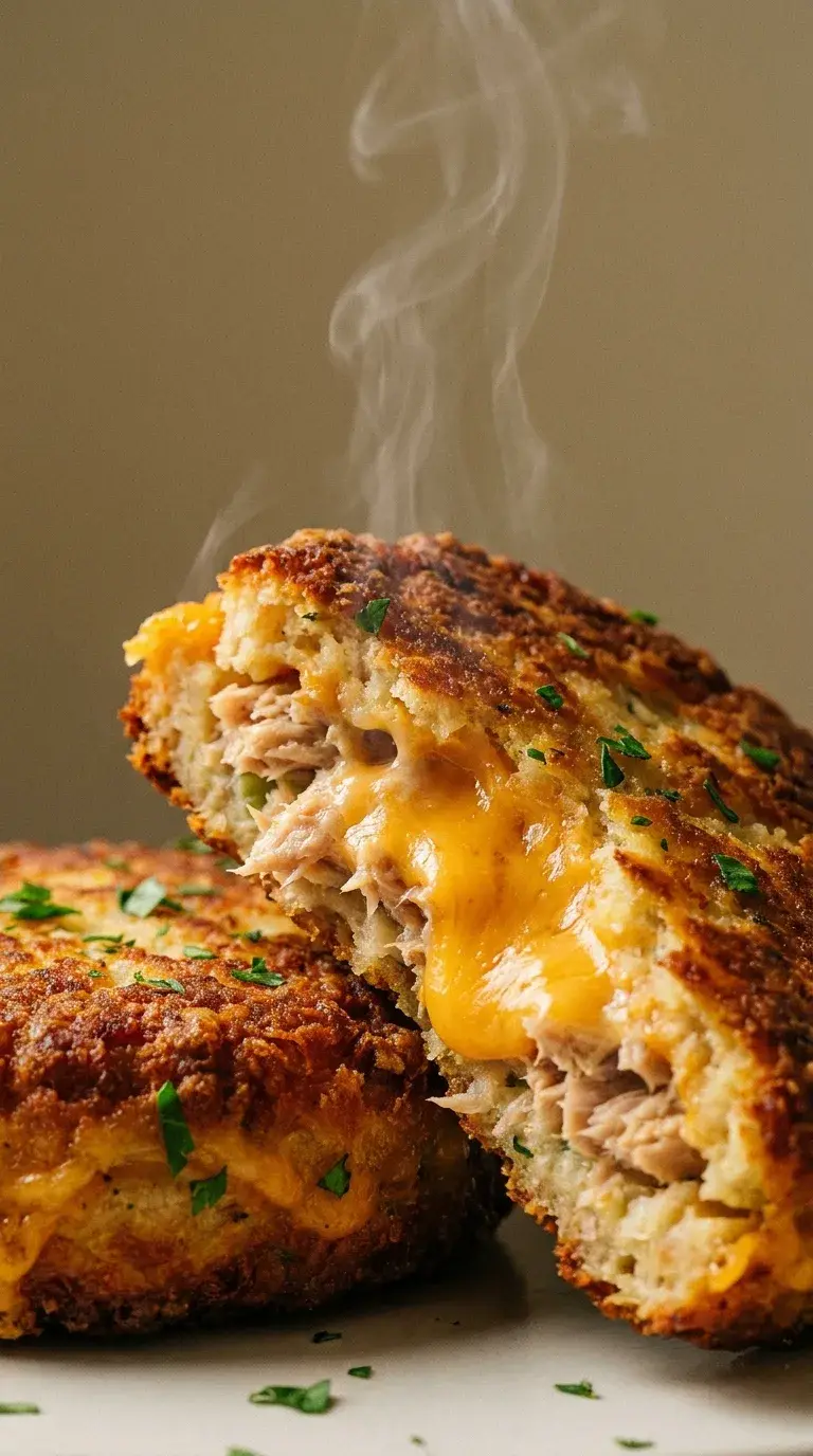 Tuna Melt Patties: American Savoury Fish Cakes