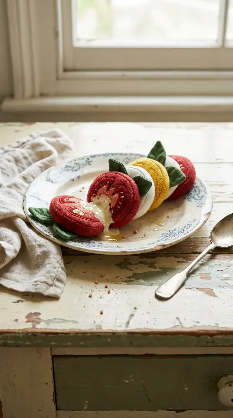 Caprese Salad Jellycat: Fresh Tomato, Mozzarella & Basil