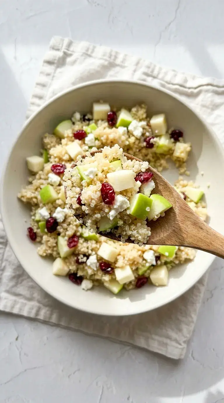 Apple Quinoa Feta Salad: Mediterranean Grain Bowl