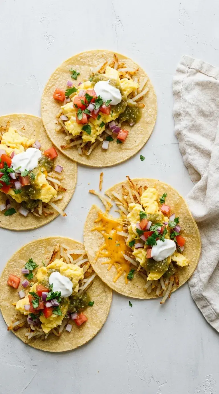 Breakfast Taco Skillet: Hash Browns and Egg