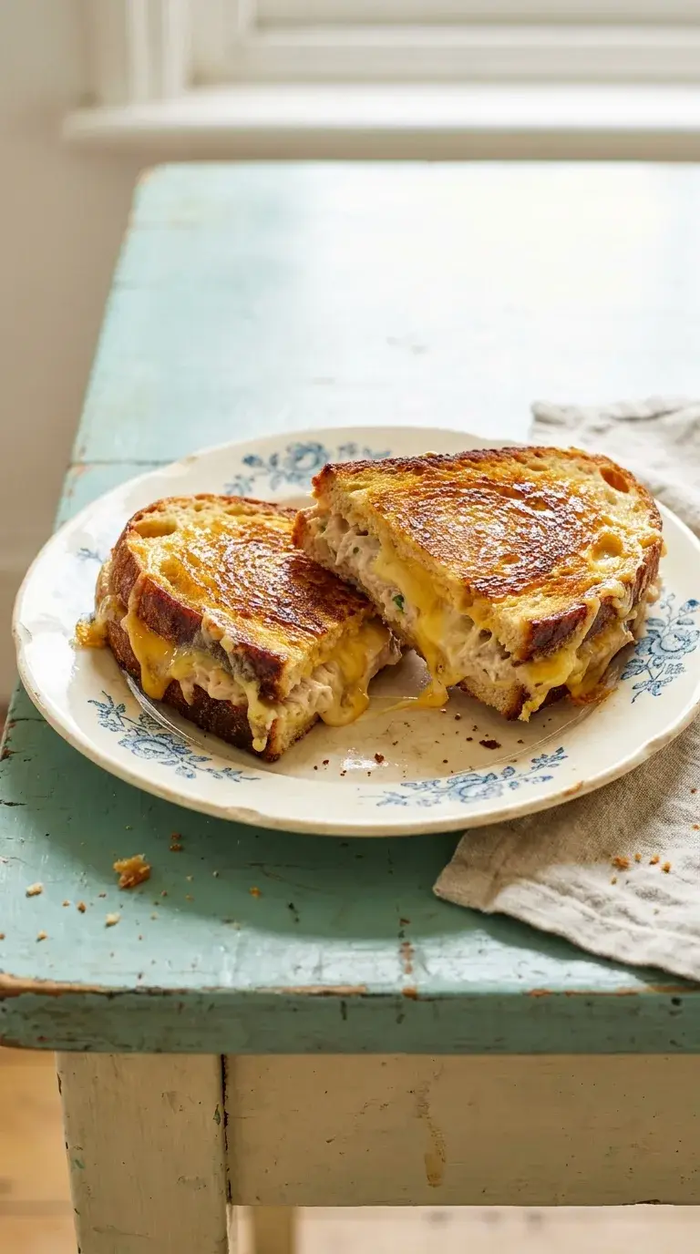Tuna Melt: American Toasted Tuna Sandwich