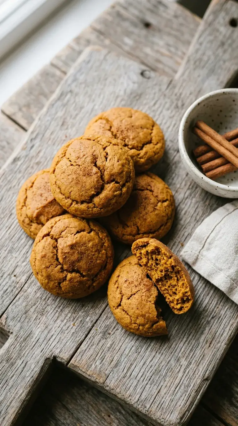 Vegan Pumpkin Spice Cookies: Soft Plant-Based Biscuits