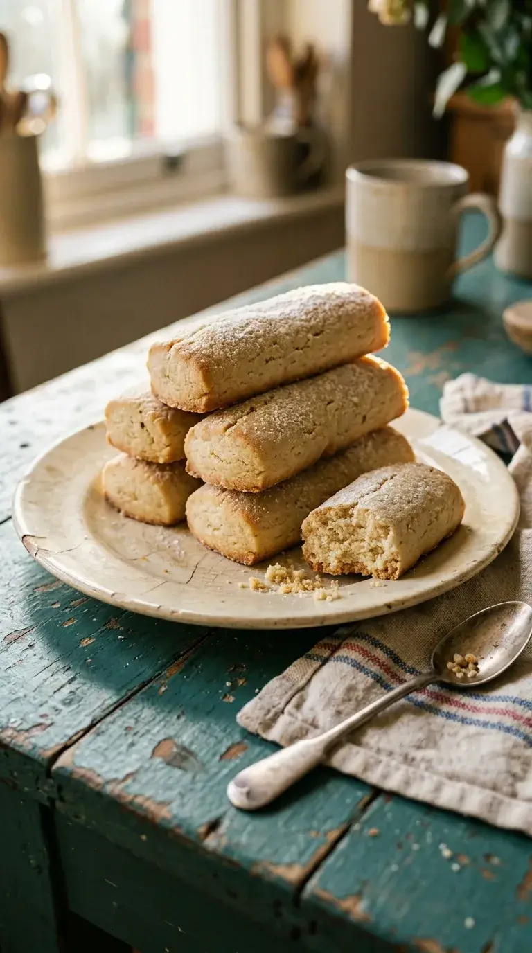 Festive Shortbread Logs: Buttery Holiday Biscuits
