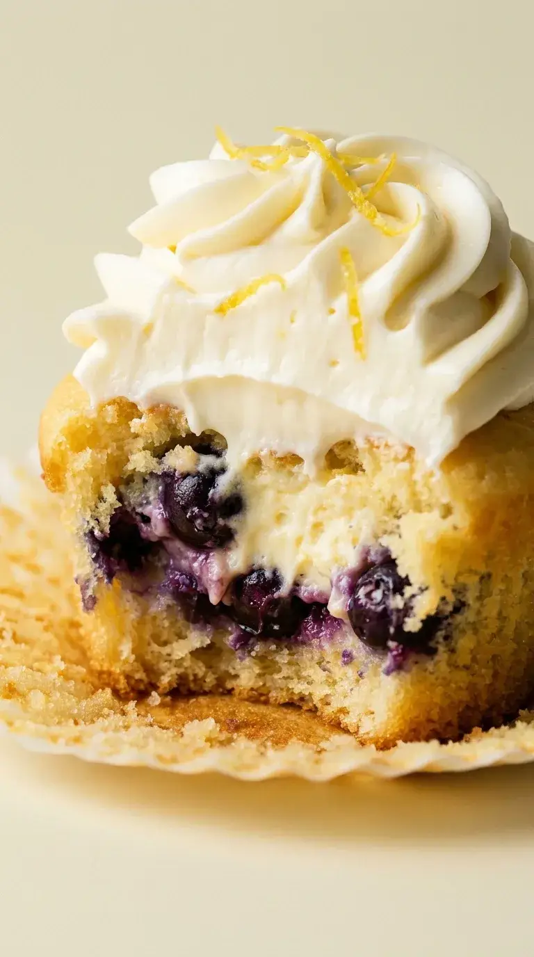 Lemon Blueberry Cheesecake Cupcakes: American Citrus Dessert