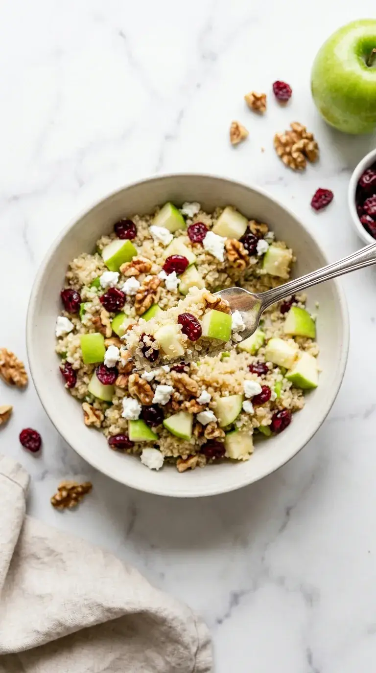 Green Apple Quinoa Salad: A Mediterranean Grain Bowl