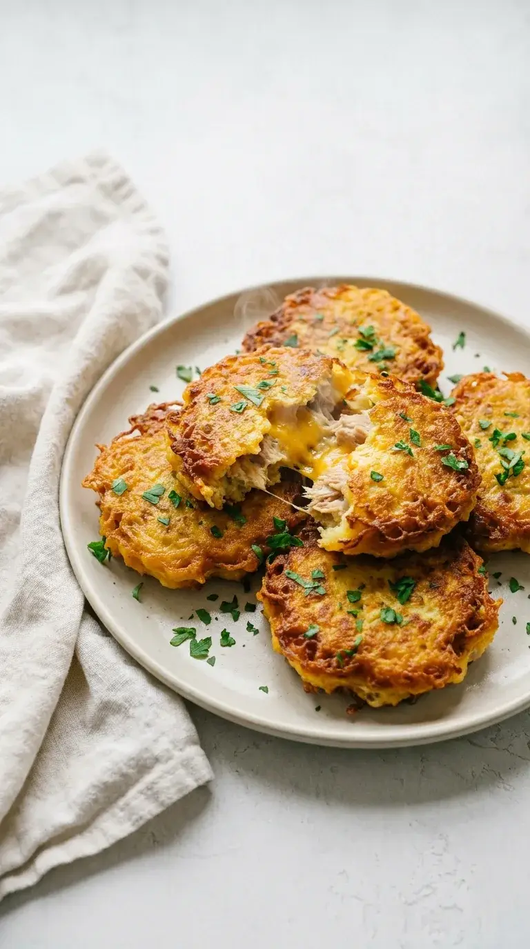 Tuna Melt Fritters: Cheesy American Tuna Patties