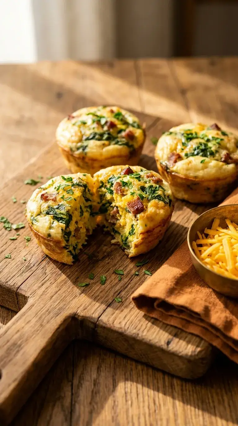 Egg Muffins Quiche: Savoury Breakfast Egg Bites