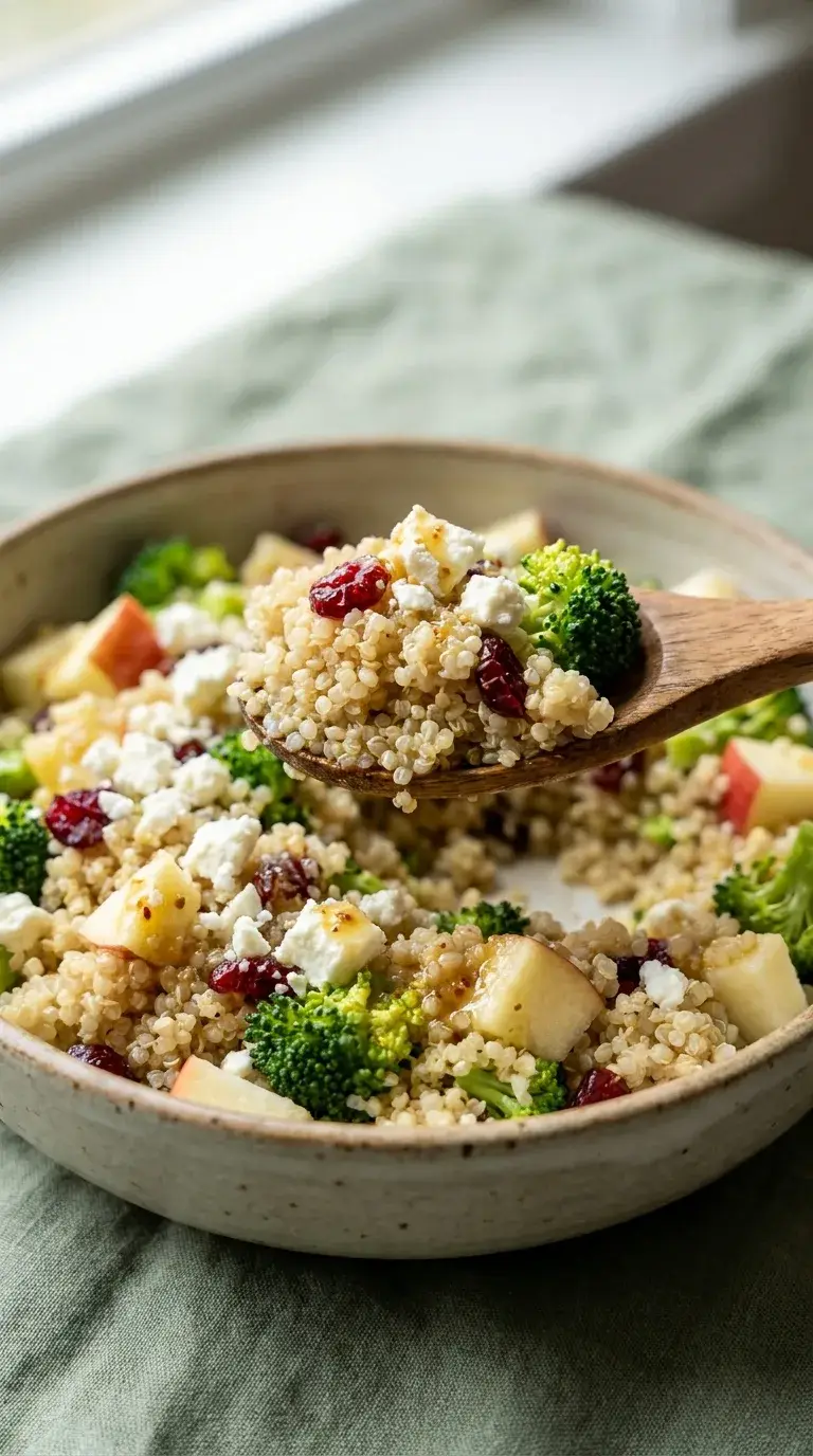 Quinoa Apple Broccoli Salad: Protein-Rich Grain Bowl