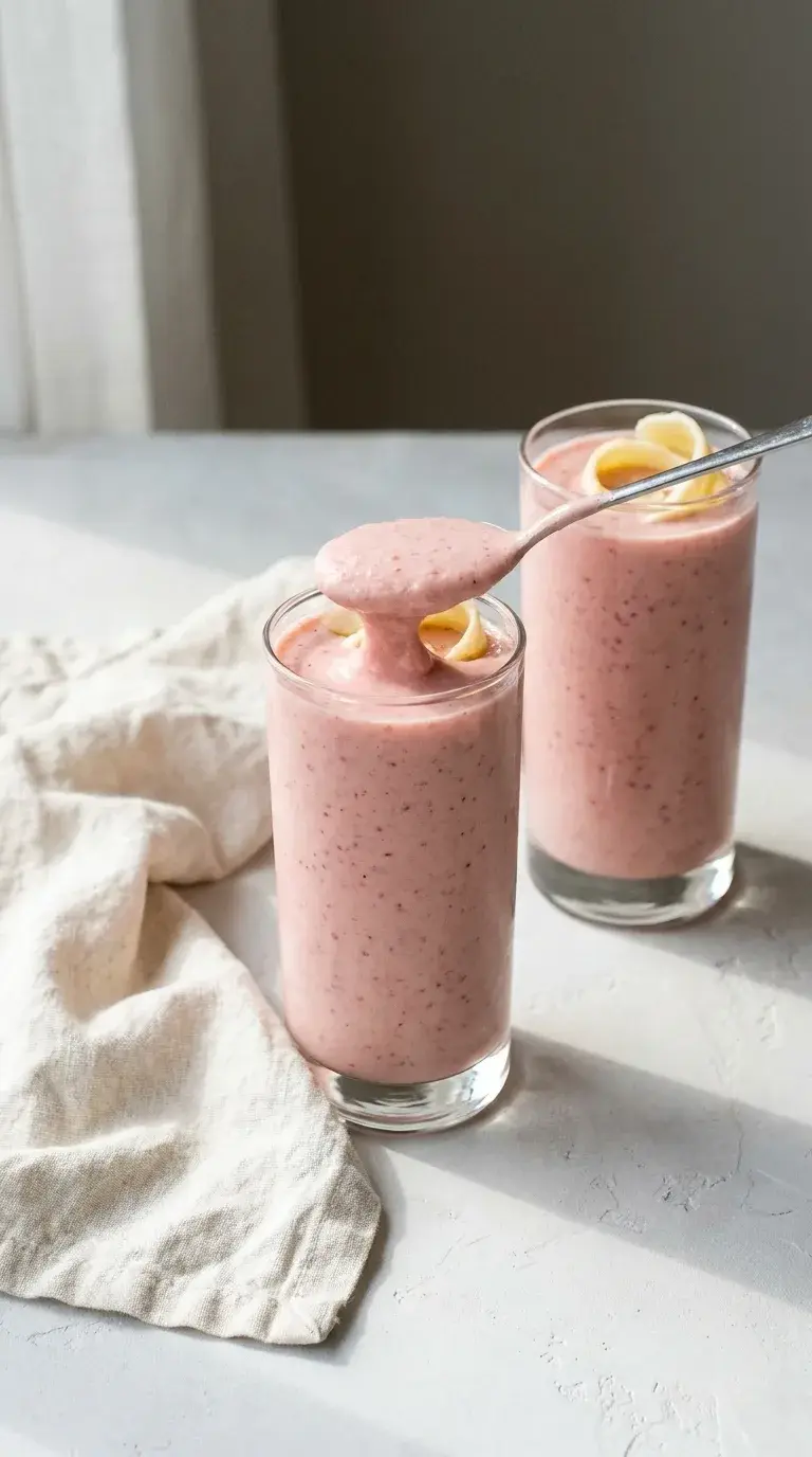 Fruit Yogurt Smoothie: Strawberry and Banana Blend